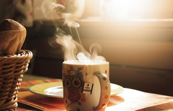Picture of a mug with a warm drink